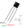 BC546 TO-92 Transistor NPN 65V 0.1A TRA21, R37 - Image 2
